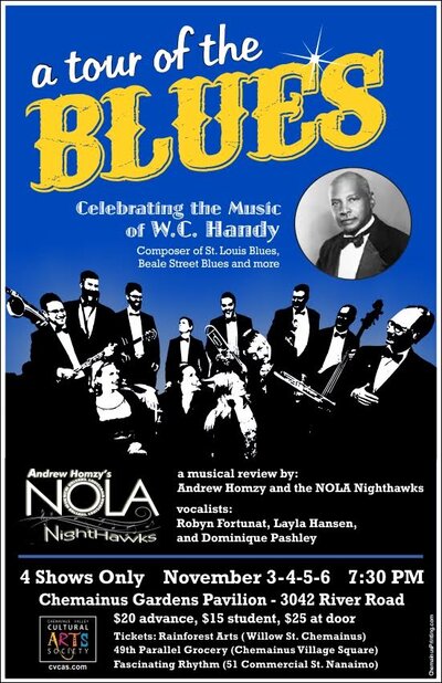 a Tour of the Blues, Celebrating Music of W.C.Handy: Andrew Homzy, Director @ Chemainus Gardens - Nov 03, 2016