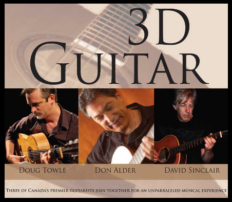 The Night of the Virtuosos with 3D Guitar: Doug Towle, Don Alder, David Sinclair  @ Blue Frog Studios Feb 22 2014 - May 6th @ Blue Frog Studios