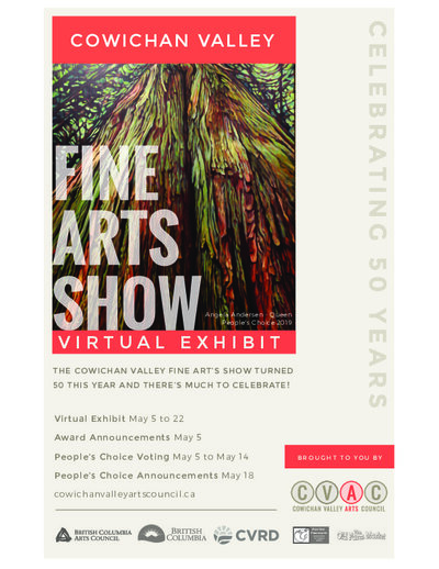Cowichan Valley Virtual Fine Arts Show @ On-line May 5 2020 - May 11th @ On-line