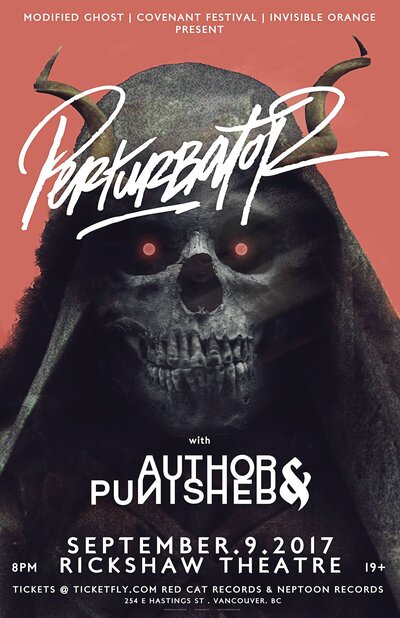 Perturbator, Author & Punisher, Weird Candle  @ Rickshaw Theatre Sep 9 2017 - May 6th @ Rickshaw Theatre