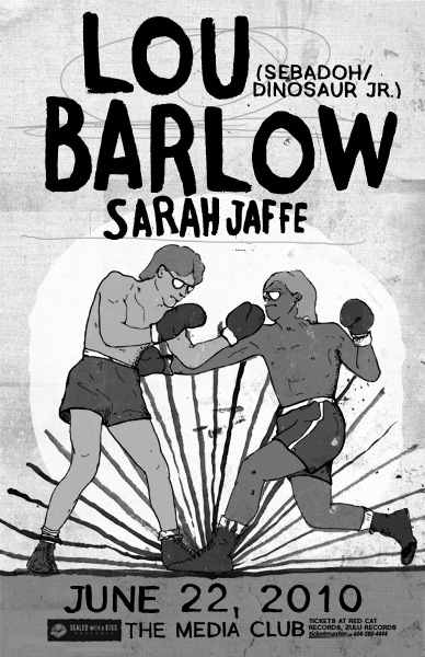 Lou Barlow, Sarah Jaffe @ The Media Club Jun 22 2010 - May 6th @ The Media Club