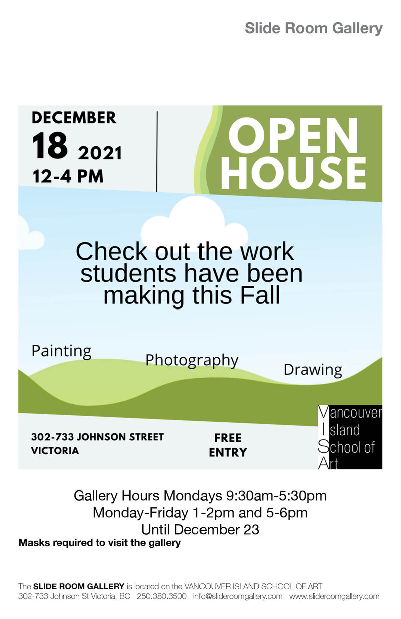 Vancouver Island School of Art Open House - May 6th @ Vancouver Island School of Art