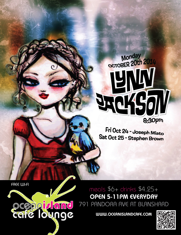 Lynn Jackson: Lynn Jackson  @ Ocean Island Lounge Oct 20 2014 - Jun 4th @ Ocean Island Lounge