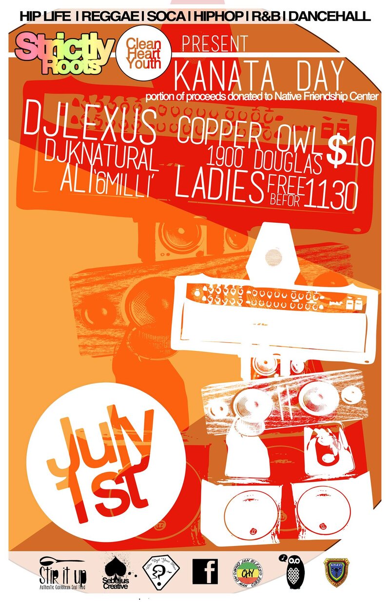 Kanata Day: Dj Lexus , Dj KNatural, Alli '6 Milli', ALEX EBATA @ Copper Owl Jul 1 2016 - Jun 4th @ Copper Owl