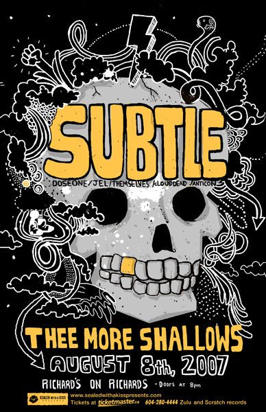 Subtle, Thee More Shallows @ Richard's On Richards Aug 8 2007 - May 8th @ Richard's On Richards