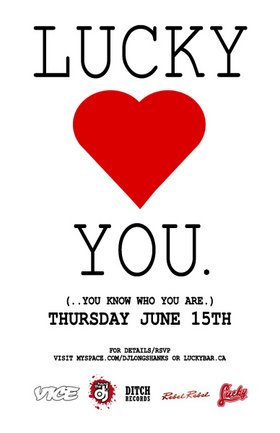 LUCKY LOVES YOU!!!: Longshanks, Superbendythumbs @ Lucky Bar Jun 15 2006 - Jun 11th @ Lucky Bar