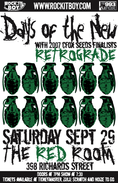 Live In Concert!: Days of The New, retrograde @ The Red Room Sep 29 2007 - May 8th @ The Red Room