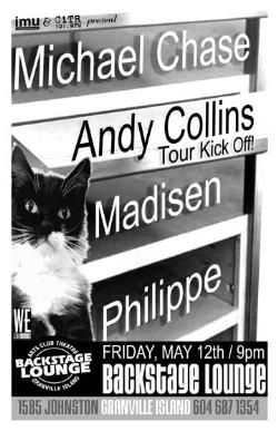Andy Collins Tour Kick Off Party w/: Michael Chase, Andy Collins, Madisen, Philippe @ Backstage Lounge May 12 2006 - May 7th @ Backstage Lounge