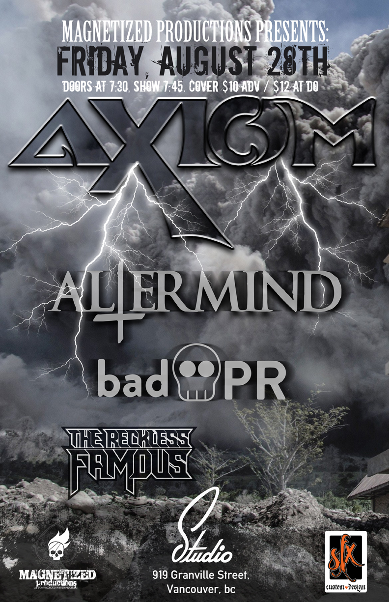 Axiom, Altermind, Bad PR, The Reckless Famous @ Studio - Aug 28, 2015
