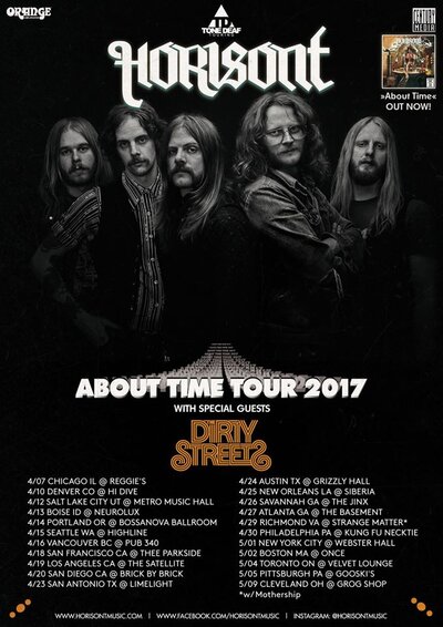 Horisont, Dirty Streets @ Pub 340 Apr 16 2017 - Jun 8th @ Pub 340