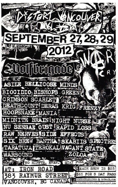 Distort Fest @ Funky Winker Beans Sep 29 2012 - May 7th @ Funky Winker Beans