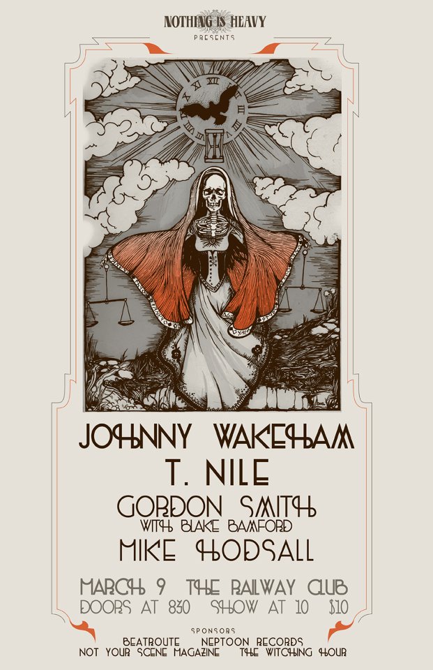 Scott Kelly, JOHNNY WAKEHAM, Tamara Nile, Gordon Smith, Mike Hodsall @ Railway Club Mar 9 2013 - May 9th @ Railway Club