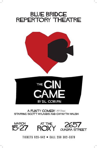 The Gin Game @ Blue Bridge Repertory Theatre Mar 26 2016 - Jul 23rd @ Blue Bridge Repertory Theatre