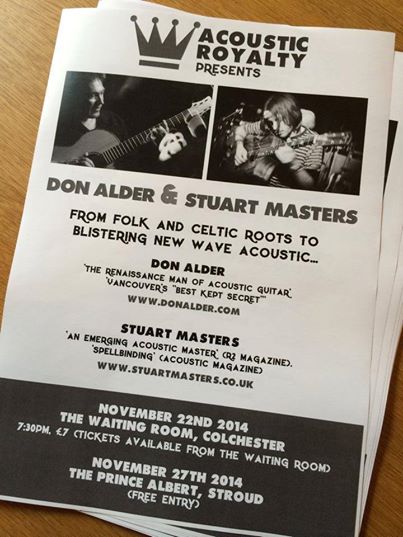 Don Alder, Stuart Masters @ The Prince Albert - Nov 27, 2014