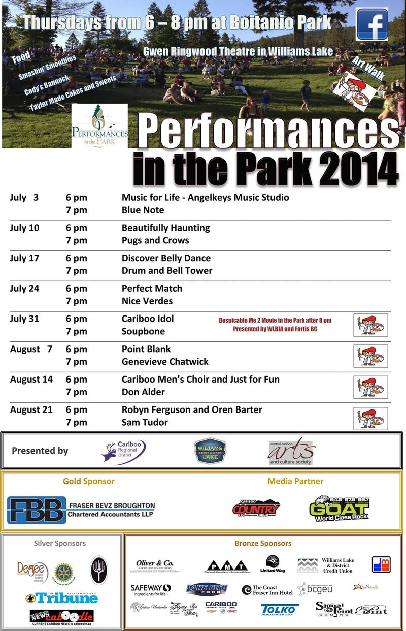 Performances in the Park  (summer concert series): Don Alder @ Boitanio Park - Aug 14, 2014