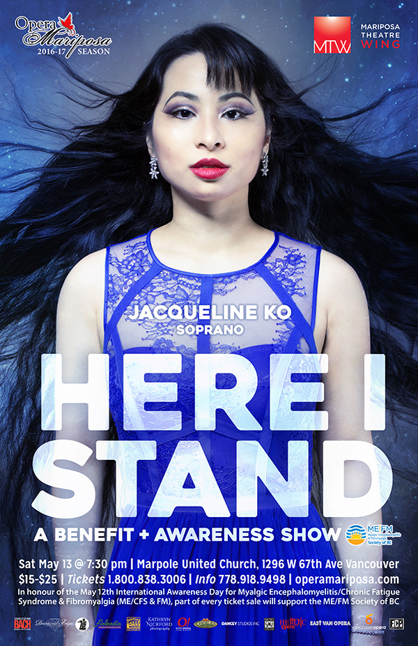 Here I Stand: A Benefit and Awareness Show: Jacqueline Ko , Angus Kellett  @ Marpole United Church May 13 2017 - May 10th @ Marpole United Church