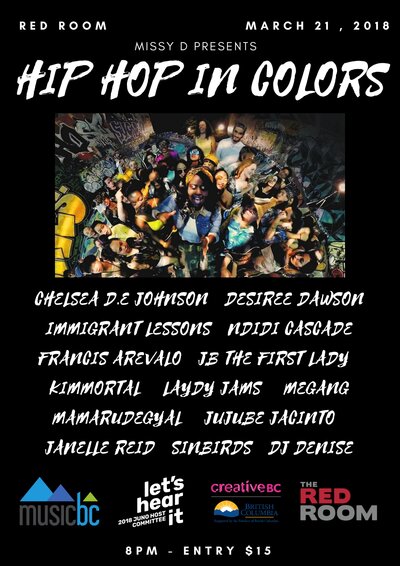 Hip Hop in Colors @ The Red Room Mar 21 2018 - Jun 19th @ The Red Room