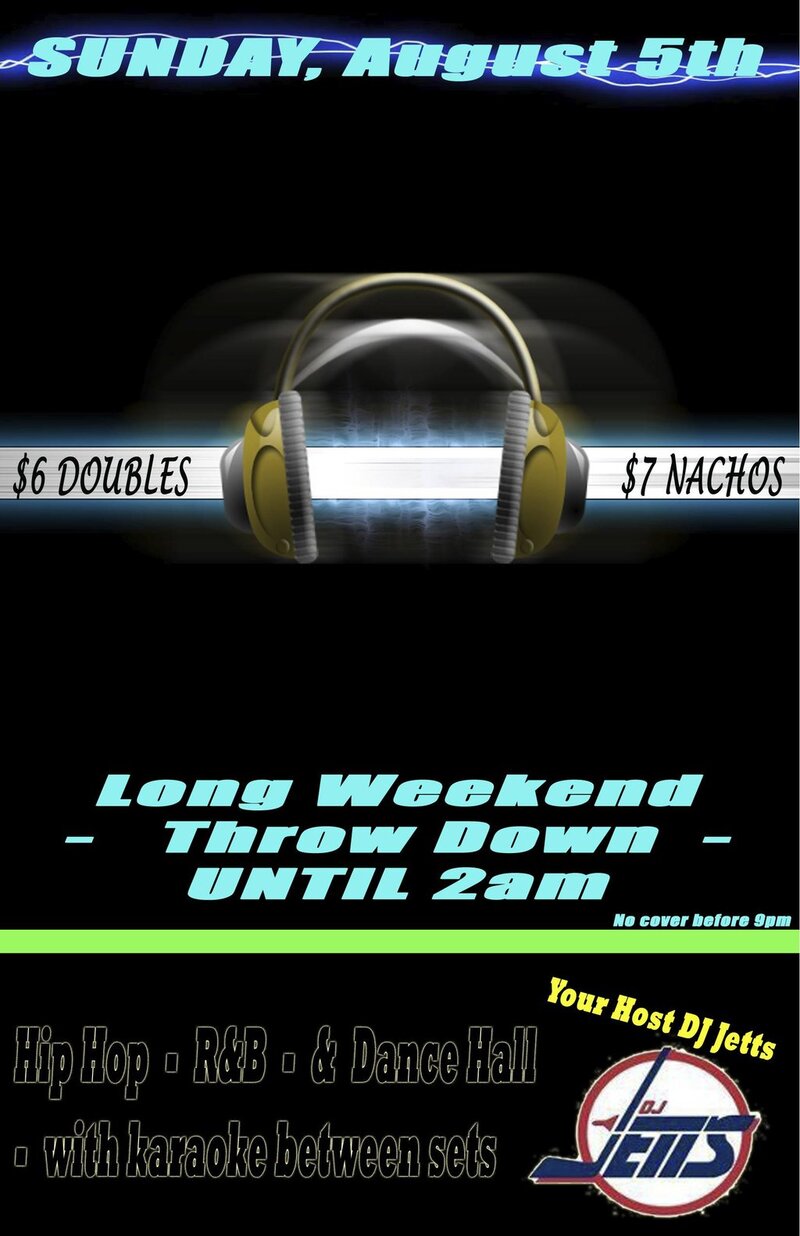 Long weekend throw down: DJ Jetts @ Soprano's Aug 5 2012 - Jun 6th @ Soprano's