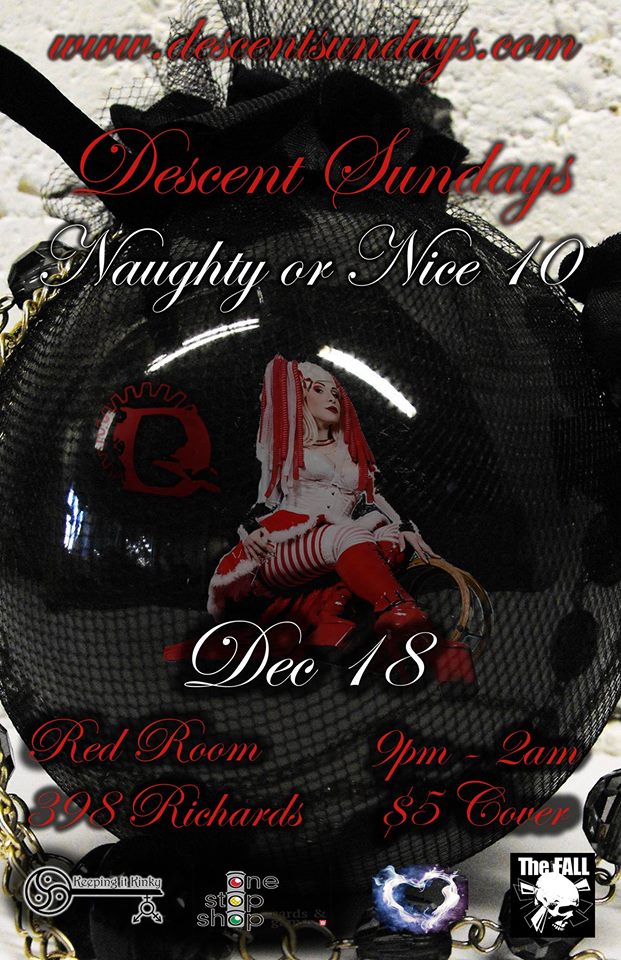 Descent Naughty or Nice 10 @ The Red Room Dec 18 2016 - Jun 23rd @ The Red Room