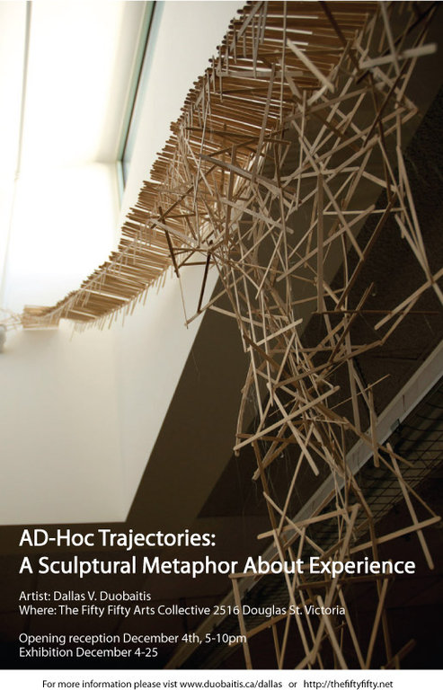 Ad-hoc Trajectories @ the fifty fifty arts collective Dec 4 2009 - Jun 6th @ the fifty fifty arts collective