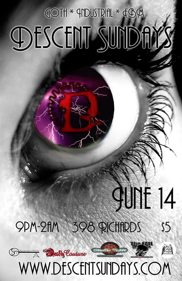Descent Sundays June Goth Event @ The Red Room Jun 14 2015 - Jun 19th @ The Red Room
