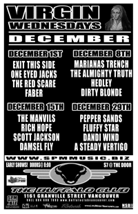 The Manvils, Rich Hope, Scott Jackson, Damsel Fly @ Buffalo Club Dec 15 2004 - May 10th @ Buffalo Club