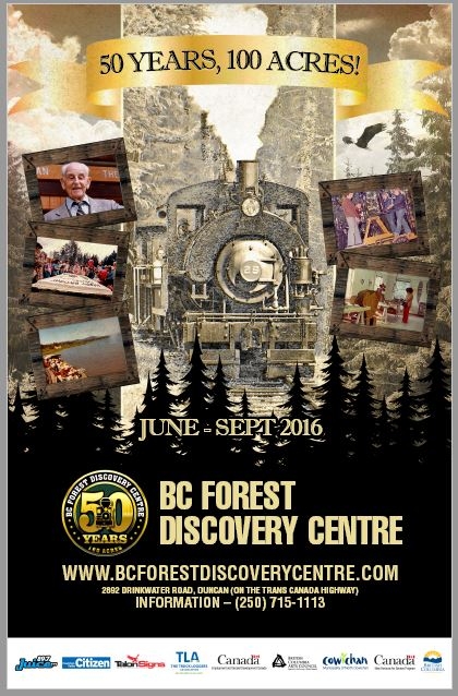 50th Anniversary @ BC Forest Discovery Centre Jun 4 2016 - Jun 7th @ BC Forest Discovery Centre