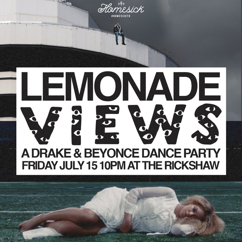 Lemonade Views: Beyonce Tribute, Drake Tribute @ Rickshaw Theatre Jul 15 2016 - Jun 22nd @ Rickshaw Theatre