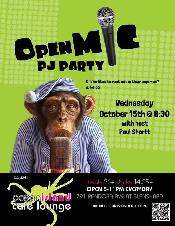 Open Mic Night @ Ocean Island Lounge Oct 15 2014 - Jun 4th @ Ocean Island Lounge