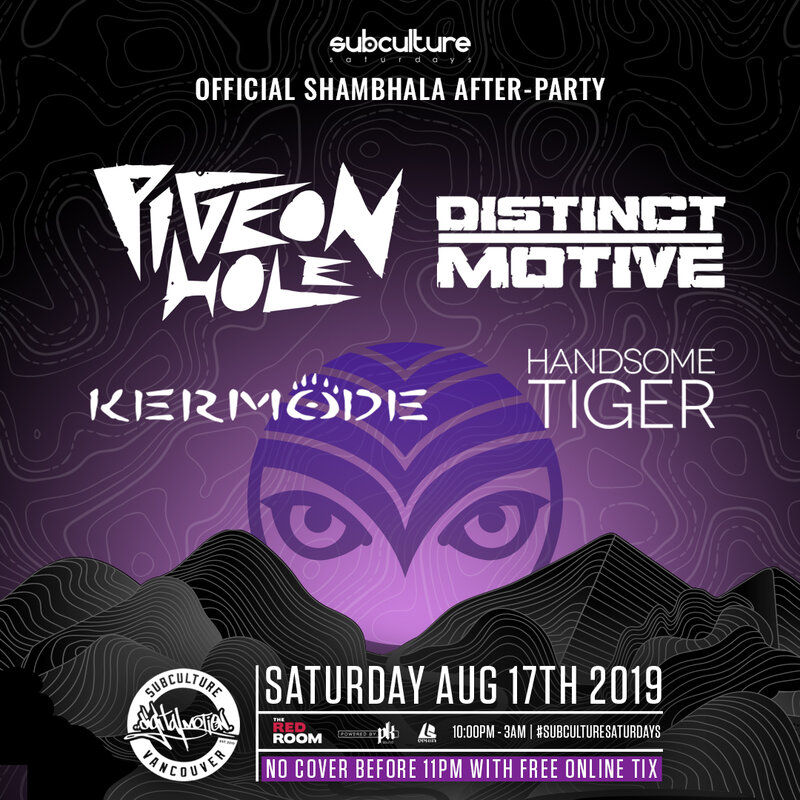 Digital Motion pres Vancity's Official Shambhala After Party @ The Red Room Aug 17 2019 - Jun 14th @ The Red Room