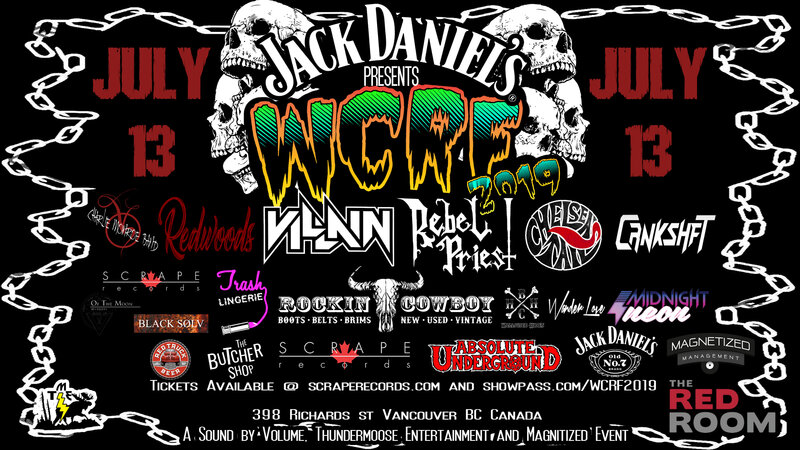 West Coast Rock Fest 2019 @ The Red Room Jul 13 2019 - Jun 14th @ The Red Room