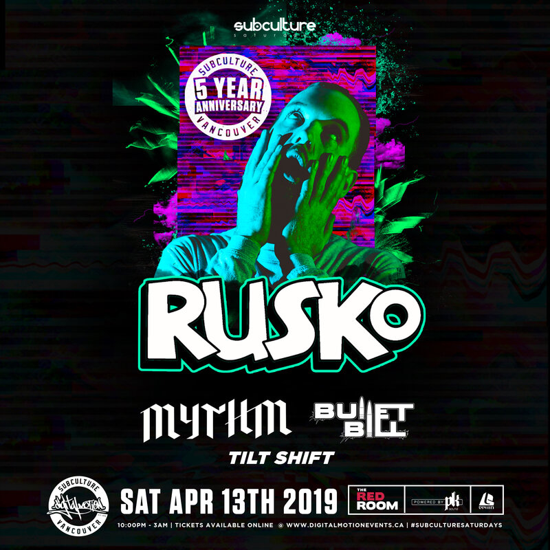 SUBculture Saturdays 5YR show: RUSKO @ The Red Room Apr 13 2019 - Jun 16th @ The Red Room