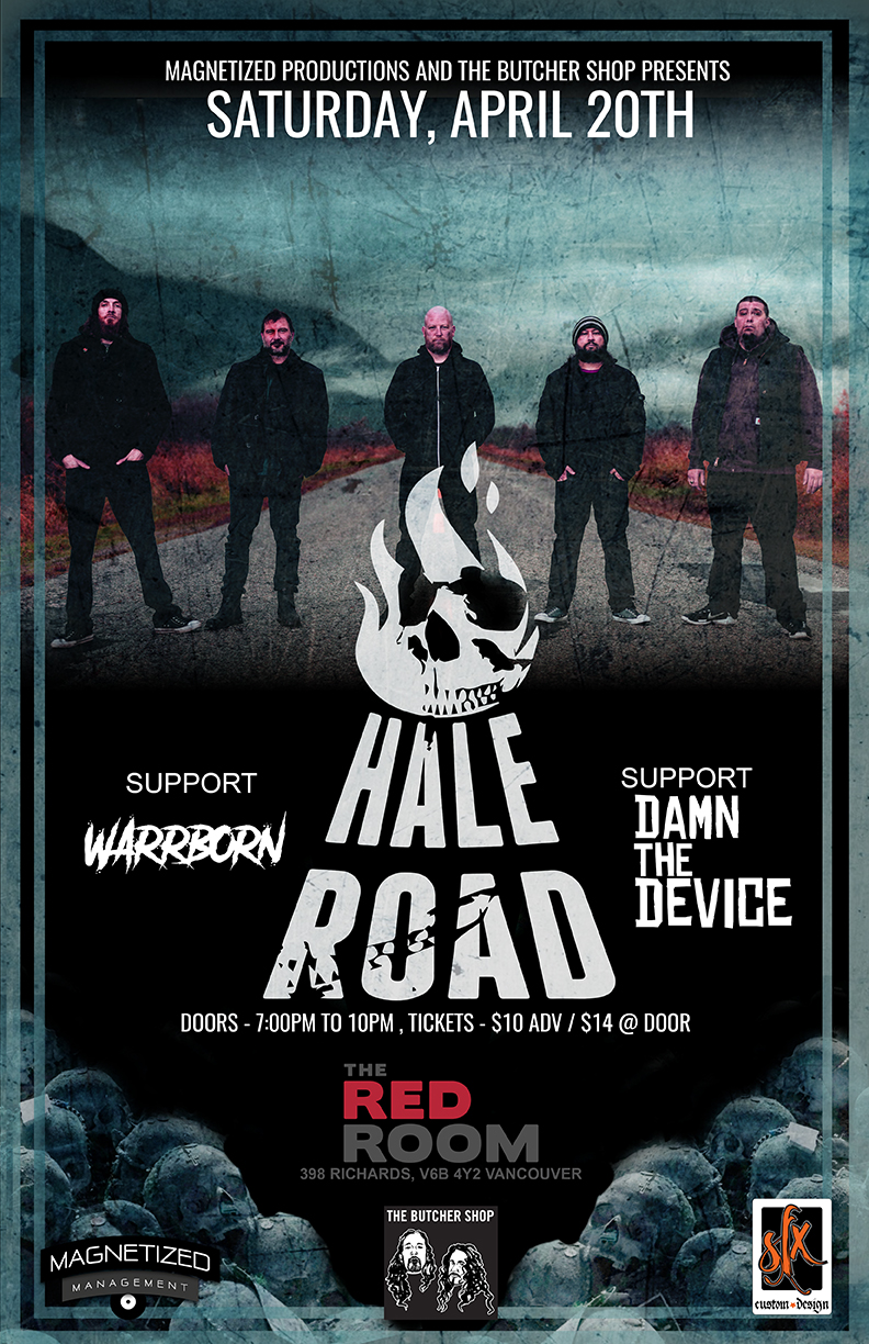 Hale Road, Warrborn, Damn The Device @ The Red Room Apr 20 2019 - Jun 12th @ The Red Room
