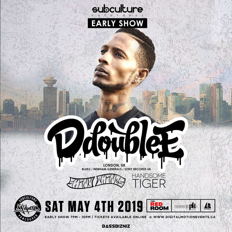 D Double E Live at SUBculture Saturday's - Early show! @ The Red Room May 4 2019 - Jun 13th @ The Red Room