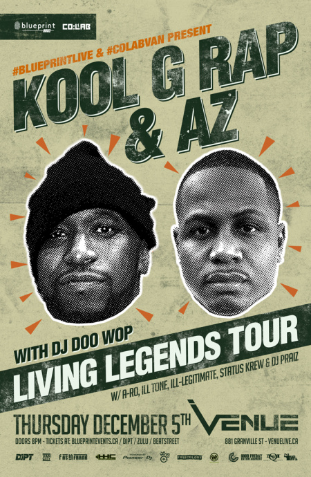 Kool G Rap, AZ @ Venue Dec 5 2013 - Jun 17th @ Venue