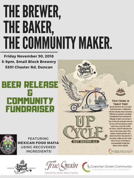 The Brewer, the Baker, the Community Maker. @ Small Block Brewery Nov 30 2018 - May 6th @ Small Block Brewery