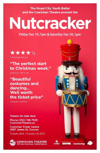 Nutcracker @ Cowichan Performing Arts Centre Dec 20 2014 - Jun 6th @ Cowichan Performing Arts Centre