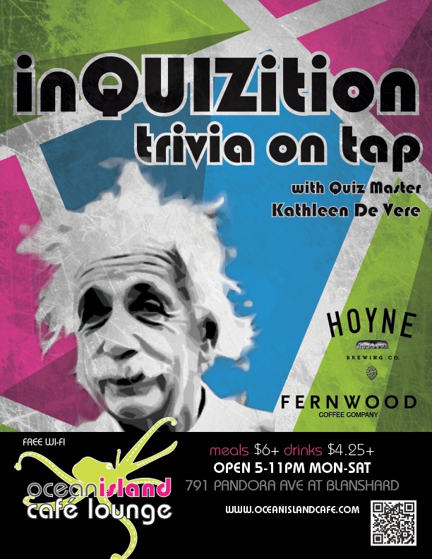 InQUIZition: Trivia on Tap @ Ocean Island Lounge - Oct 29, 2015