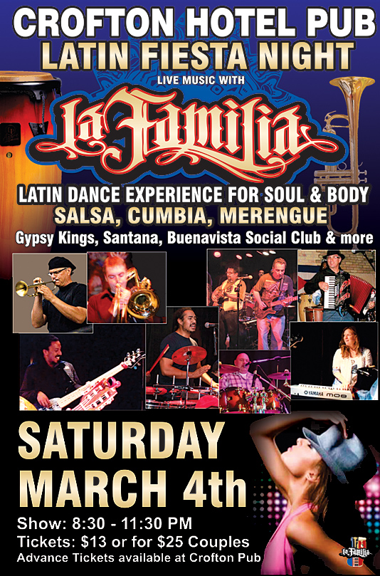 La Familia @ Crofton Pub Mar 4 2017 - May 8th @ Crofton Pub