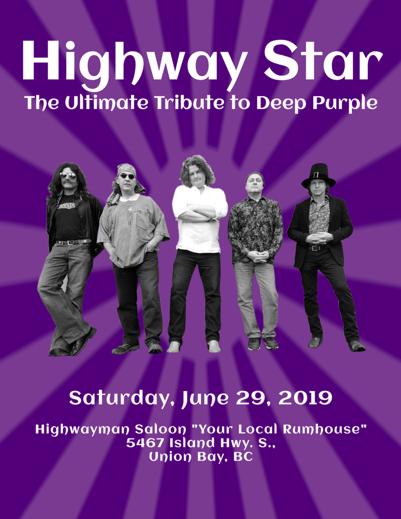 The Ultimate Tribute to Deep Purple: Highway Star @ Highwayman Saloon Jun 29 2019 - May 7th @ Highwayman Saloon