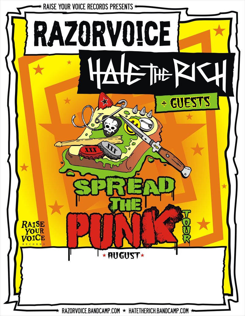 spread the punk: Razorvoice, Hate The Rich, punk jams, The Hex, Sado Mannequin @ Logan's Pub Aug 24 2017 - May 8th @ Logan's Pub