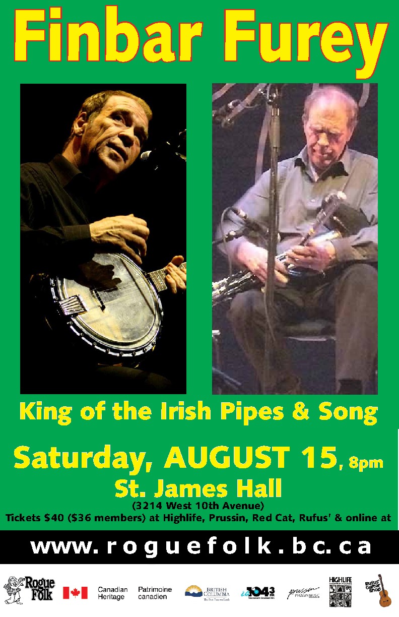 Finbar Furey @ St. James Community Hall - Aug 15, 2015