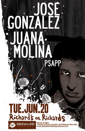 Jose Gonzalez, Juana Molina, Psapp @ Richard's On Richards Jun 20 2006 - May 1st @ Richard's On Richards
