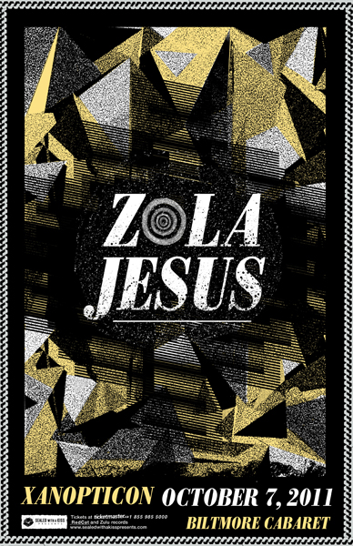 Zola Jesus, Xanopticon @ The Biltmore Cabaret Oct 7 2011 - May 8th @ The Biltmore Cabaret