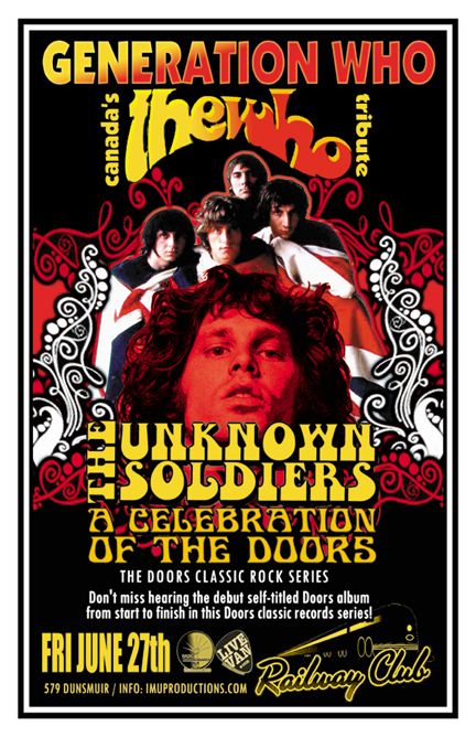 SUMMER TIME KICK-OFF!: Generation Who, The Unknown Soldiers @ Railway Club Jun 27 2014 - May 8th @ Railway Club