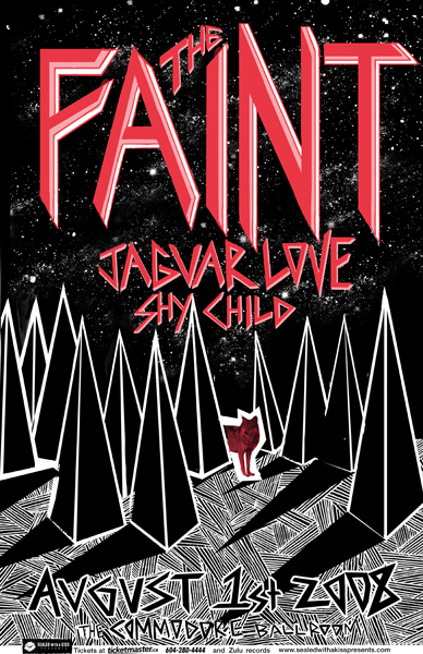 The Faint, Jaguar Love, Shy Child @ The Commodore Ballroom Aug 1 2008 - May 6th @ The Commodore Ballroom