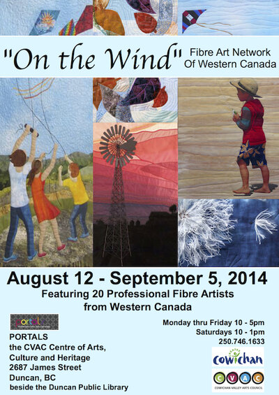 On the Wind, Fibre Art Network of Western Canada @ PORTALS Annex Aug 12 2014 - Jun 7th @ PORTALS Annex