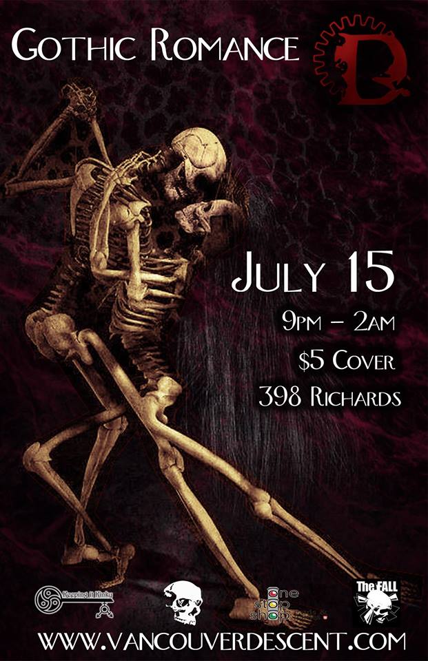 Descent Gothic Romance @ The Red Room Jul 15 2018 - Jun 18th @ The Red Room
