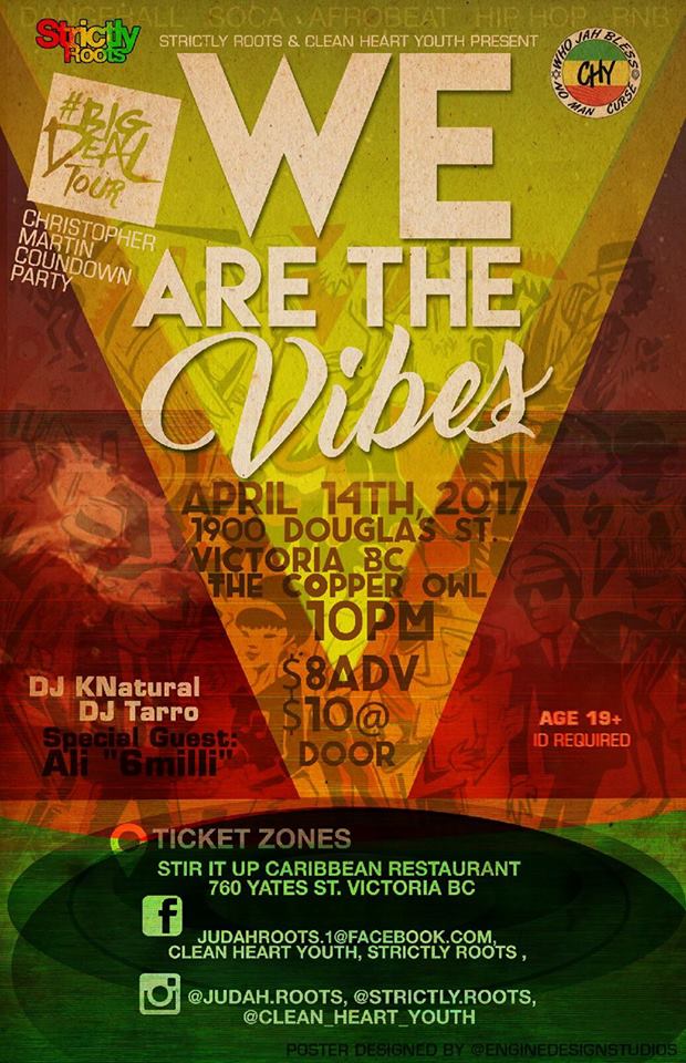 We Are The Vibes: Dj KNatural, Dj Tarro , Ali "6milli"  @ Copper Owl Apr 14 2017 - Jun 5th @ Copper Owl