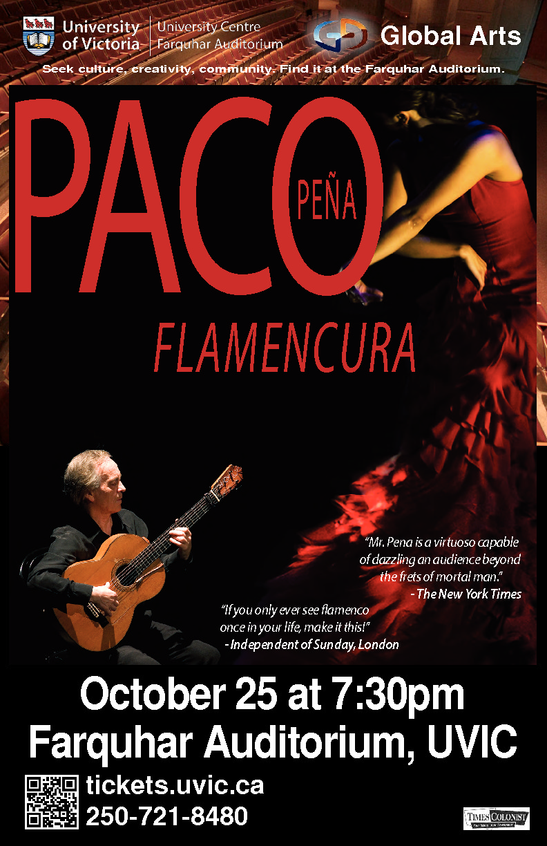 Flamencura:: Paco Pena @ The Farquhar at UVic Oct 25 2015 - Jun 4th @ The Farquhar at UVic
